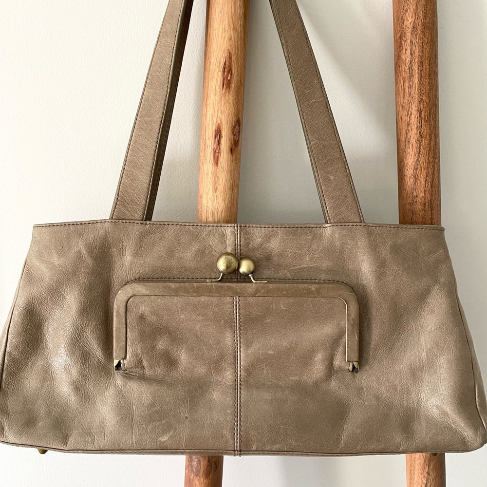 Hobo Taupe Vintage Shoulder Bag